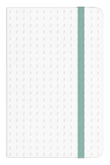 A blank notepad, aerial view